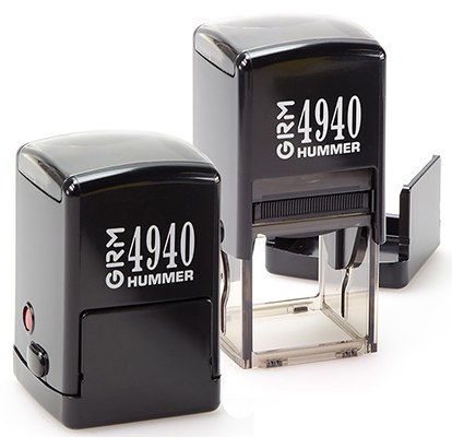Печать на автоматической оснастке GRM4940 HUMMER, 41х41 mm (Артикул 104)