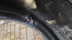 Комплект шин 295 40 R21 Pirelli Scorpion winter остаток75% 6мм. В одной шине латка бок