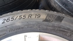 Комплект шин 265 55 r19 Michelin Pilot alpin 5suv 113H 42.19г. 99% остаток как новая 9мм