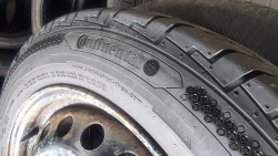 195 65 r16c Continental ContiVanContact 100 01.18г. Как новая 99% остаток с диском vito