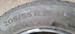 Комплект шин 205 55 r16 Continental WinterContact ts 860 6-6.8мм 85%остаток
