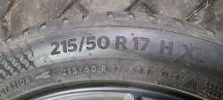 Пара шин 215 50 r17 Continental WinterContact TS870p 6.5mm 21г.
