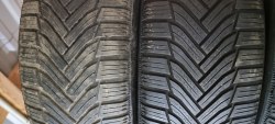 Комплект шин 225 55 r17 Michelin Alpin 6 21г.пара 7.5mm. 19г.6мм