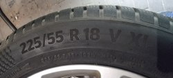 Комплект шин 225 55 r18 Continental WinterContact TS870p 21г. Пара нов. Пара7мм