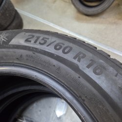 Пара шин 215 60 R16 Michelin Alpin 5 17г. Остаток 80%