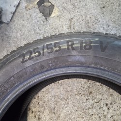 Комплект шин 225 55 R18 Continental All Season Contact AO 19-23г остаток 6.5мм-8мм