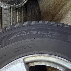 Пара шин 225 75 R16C Michelin Agilis camping 19г. Остаток 8+мм