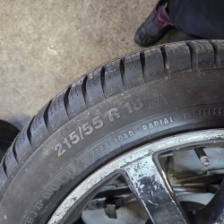 Пара шин 215 55 r18 Continental ContiWinterContact TS830P остаток 8мм