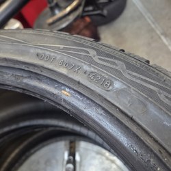 Пара шин 245 40 R20 Nokian WR a4 18г остаток 7.2 мм