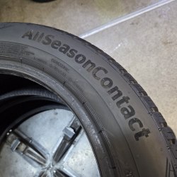 Пара шин 195 55 R16 Continental All Season Contact 45н.24г. Сост нового. Латка