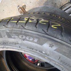 Пара шин 225 45 r18 Bridgestone Potenza s001 rsc *18-20г 6мм