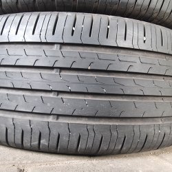 Комплект шин 235 55 r18 Continental EcoContact 6 21г. 90-95%остаток 6.3мм. 5.7мм