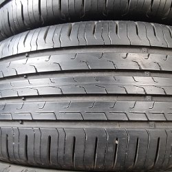 Комплект шин 235 55 r18 Continental EcoContact 6 21г. 90-95%остаток 6.3мм. 5.7мм