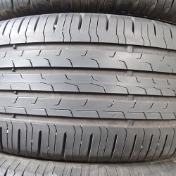 Комплект шин 235 55 r18 Continental EcoContact 6 21г. 90-95%остаток 6.3мм. 5.7мм