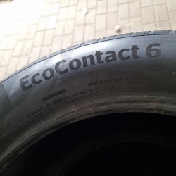 Комплект шин 235 55 r18 Continental EcoContact 6 21г. 90-95%остаток 6.3мм. 5.7мм