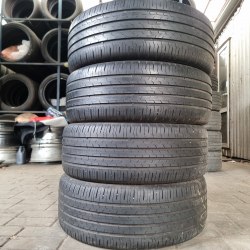 Комплект шин 235 55 r18 Continental EcoContact 6 21г. 90-95%остаток 6.3мм. 5.7мм