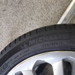 225 45 r17 Michelin Primacy 3 zp rsc 0319г. 7мм95%остаток