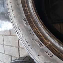 Комплект шин 255 45 r18 Bridgestone Turanza T005 20г.5.2.mm 5.6mm 85% остаток