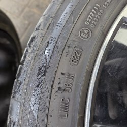 Пара шин 255 45 R18 Continental ContiSportContact 5 19г-21г. Остаток 5.6мм