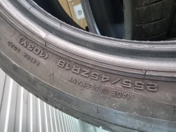 Пара шин 255 45 r18 Dunlop Sport Maxx rt2 22-23г. 7.5-8мм95%остаток
