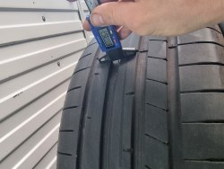 Пара шин 255 45 r18 Dunlop Sport Maxx rt2 22-23г. 7.5-8мм95%остаток