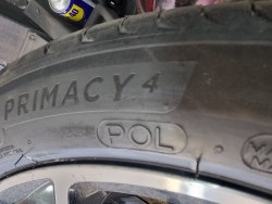 245 45 r19 Michelin Primacy 4 POL параллон acoustic 6,8мм 90%остаток корд. Латка