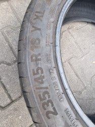 Пара шин 235 45 R18 Continental PremiumContact 6 18г. Остаток 95%