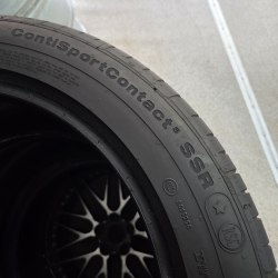 Пара шин 255 45 R18 Continental ContiSportContact 5 SSR RSC ☆6.8мм б.г. Остаток 95%