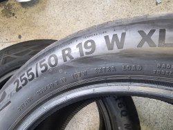Пара шин 255 50 r19 Continental ECOcontact 6Q MO 24-25g.99%остаток 6.7мм