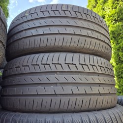 Пара шин 235 45 r18 Continental PremiumContact 6 21-22г. Остаток 6мм 90% бок косметика