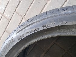 Пара шин 255 40 r21 Bridgestone Turanza eco AO 6mm 99%остаток 20g.
