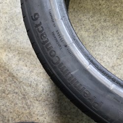 Пара шин 225 45 R19 Continental PremiumContact 6 21г. Остаток 6.4мм