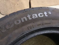 Пара шин 235 55 r19 Continental ContiSportContact 5 vol шумка 6.2мм 90%остаток
