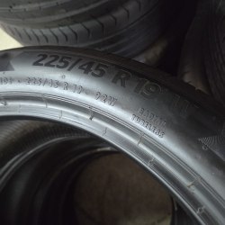 Пара шин 225 45 R19 Continental PremiumContact 6 ssr RSC 18г. Остаток 6.2мм
