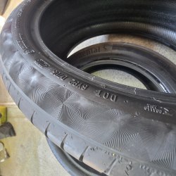 Комплект шин 225 45 R19 Continental PremiumContact 6 пара RSC 18г. Пара мягкая 21г. Остаток 6.2мм