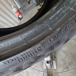 Комплект шин 225 45 R19 Continental PremiumContact 6 пара RSC 18г. Пара мягкая 21г. Остаток 6.2мм