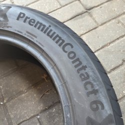 Комплект шин 225 60 r18 Continental PremiumContact 6 XL 22г. Остаток 6.6.5мм