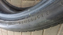 Пара шин 225 45 r19 Dunlop Sportmaxx rt 6.5mm 18. 90%остаток