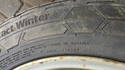Пара шин 195 65 r16c Continental VanContactWinter 8mm 90%остаток