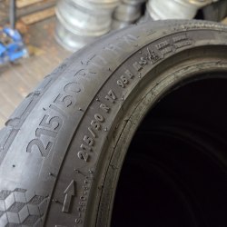 Пара шин 215 50 r17 Continental Winter Contact TS 870p 21г. Остаток 4.8мм