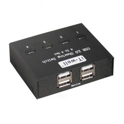 Переключатель USB свитч 4х4 (USB 2.0, 4 USB прибора х 4 ПК)