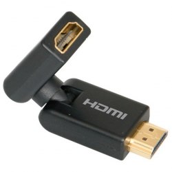 HDMI 360 вращающийся поворотный адаптер, адаптер трансформер 360 градусов HDMI M - HDMI F
