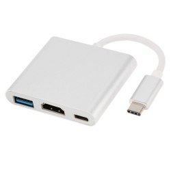 USB tipe-c конвертер в HDMI, USB и USB tipe C