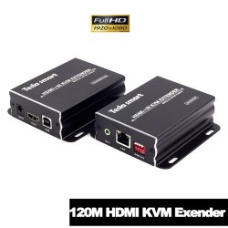 Удлинитель HDMI + USB по витой паре 120м KVM + ИК