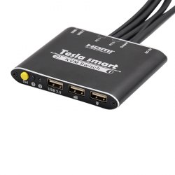 Switch 2x1 4K HDMI кабельный KVM переключатель + usb