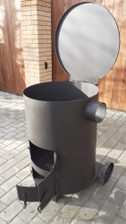 Печь - бочка для сжигания мусора Смуглянка 200 БП (Pionehr)