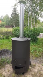 Печь - бочка для сжигания мусора "Золушка"-2 4 мм (Pionehr)
