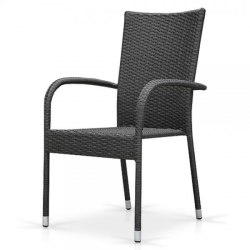 Плетеный стул из искусственного ротанга AFM-407G grey