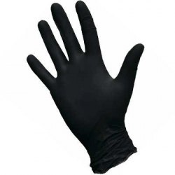 Перчатки нитриловые чёрные XS 100 шт 50 пар
