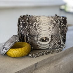 Сумка crossbody из натуральной кожи питона MINI без покраски